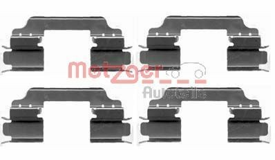 METZGER 109-1649 Monteringssæt til bremseklodser C-klasse C 250 (204.252) 204 HK Benzin 2014