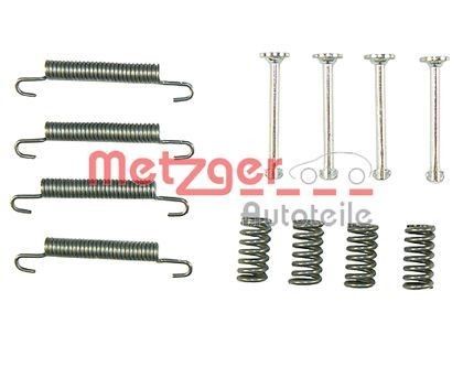 METZGER 105-0667 Lisakomplekt, seisupiduriklotsid OMEGA 2.3 TD Interc. (F19, M19, N19) 100 HP Diisel 1994