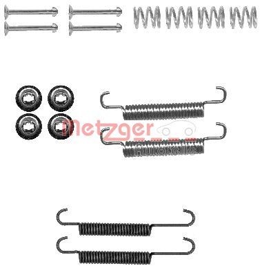METZGER Brake shoe fitting kit Article number: 105-0893 cheaply