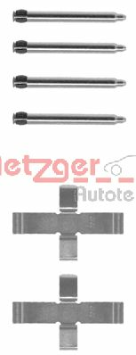 METZGER 109-1076 Monteringssæt til bremseklodser SENATOR 3.0 (P19) 156 HK Benzin 1993