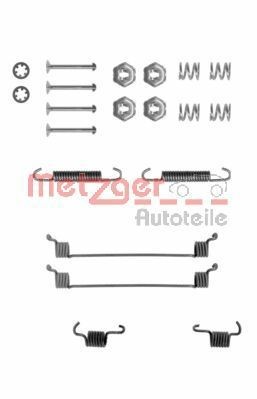 METZGER 105-0651 Lisakomplekt, Piduriklotsid TWINGO 1.2 (C063, C064) 55 HP Bensiin 2012