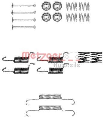 METZGER Brake shoe fitting kit Article number: 105-0010 cheaply