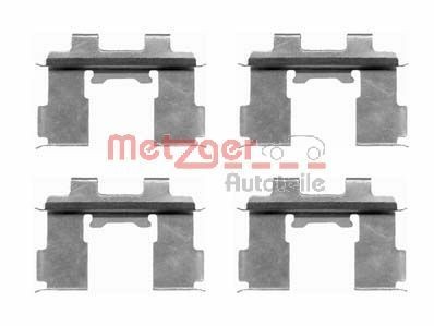METZGER 109-1630 Monteringssæt til bremseklodser H-1 Kasse 2.4 4WD 112 HK Benzin 2007