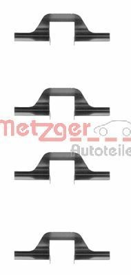 METZGER 109-1263 Lisakomplekt, ketaspiduriklotsid GOLF 1.8 i Cat Syncro 90 HP Bensiin 1992