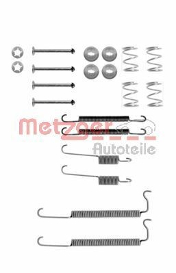 METZGER 105-0629 Lisakomplekt, Piduriklotsid ASCONA 1.8 E (F11, M11, F68, M68) 100 HP Bensiin 1988