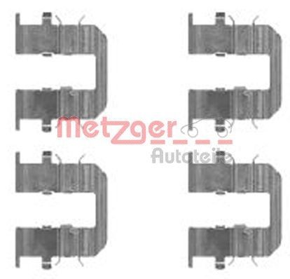 METZGER 109-1746 Monteringssæt til bremseklodser PICANTO 1.0 63 HK Benzin 2012