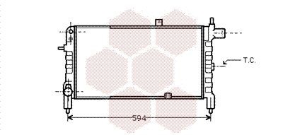 VAN WEZEL Engine radiator Article number: 37002074 cheaply
