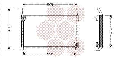VAN WEZEL Air conditioning condenser Article number: 17005204 cheaply