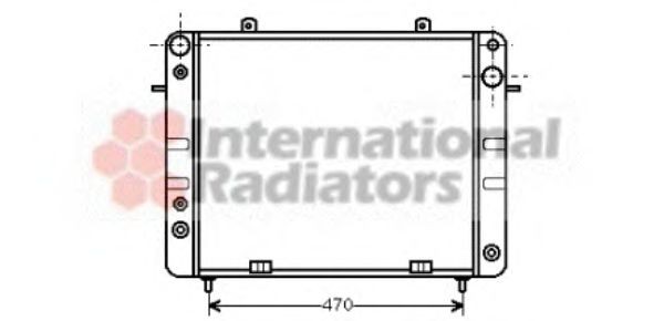 VAN WEZEL Radiaator, mootorijahutus Artikli number: 37002101 soodsalt