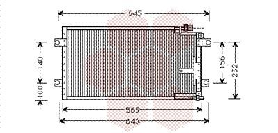VAN WEZEL Air conditioning condenser Article number: 27005109 cheaply