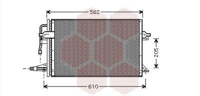 VAN WEZEL Air conditioning condenser Article number: 18005323 cheaply