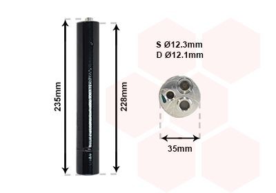 VAN WEZEL Dryer, air conditioning Article number: 5800D297 cheaply