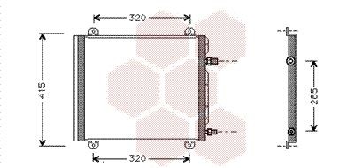VAN WEZEL Air conditioning condenser Article number: 43005235 cheaply