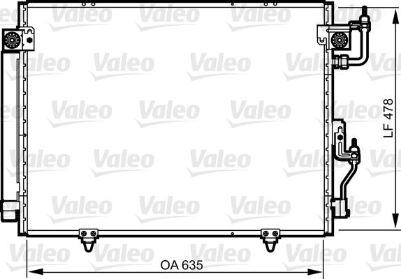 VALEO Air conditioning condenser Article number: 817790 cheaply
