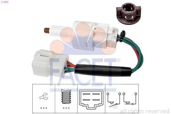 FACET Brake Light Switch Article number: 7.1273 cheaply