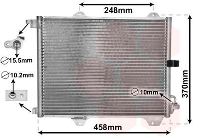 VAN WEZEL Air conditioning condenser Article number: 52005088 cheaply