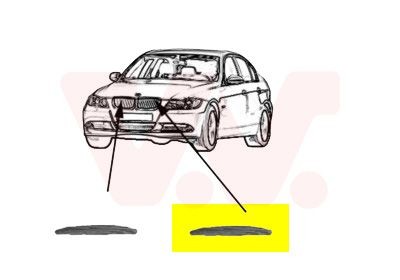VAN WEZEL Trim / Protective Strip Set, bumper Article number: 0657415 cheaply