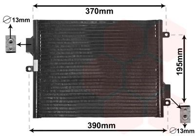 VAN WEZEL Air conditioning condenser Article number: 74005052 cheaply