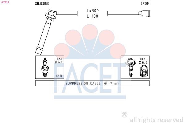 FACET Brake Light Switch Article number: 7.1160 cheaply