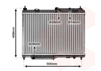 VAN WEZEL Engine radiator Article number: 18002442 cheaply
