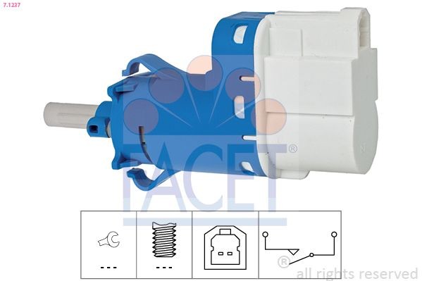 FACET Brake Light Switch Article number: 7.1237 cheaply