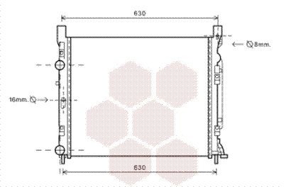 VAN WEZEL Engine radiator Article number: 43002470 cheaply