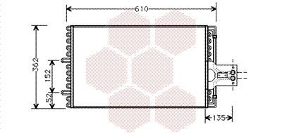 VAN WEZEL Air conditioning condenser Article number: 09005099 cheaply