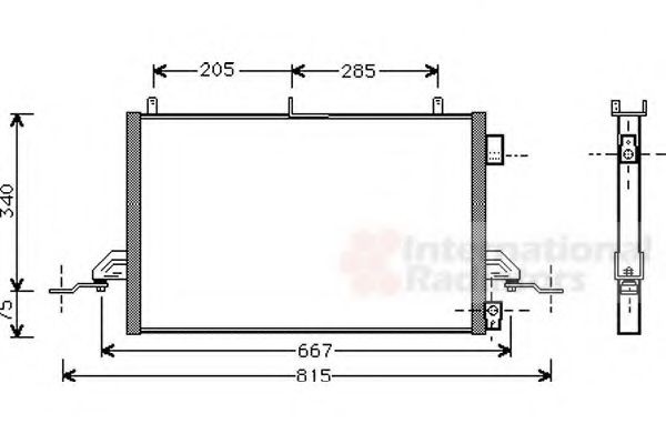 VAN WEZEL Air conditioning condenser Article number: 18005242 cheaply
