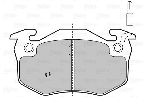 VALEO Brake pad set Article number: 540450 cheaply
