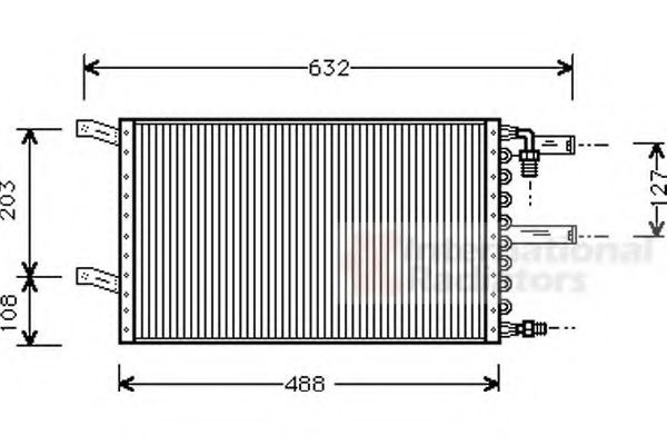VAN WEZEL Air conditioning condenser Article number: 27005110 cheaply