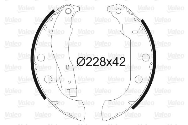 VALEO Brake Shoe Set Article number: 562059 cheaply