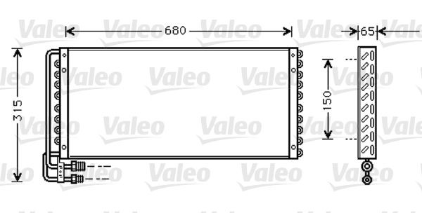VALEO Air conditioning condenser Article number: 818042 cheaply