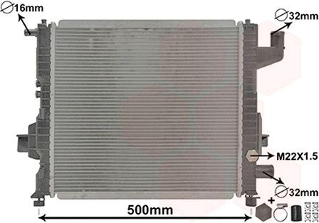 VAN WEZEL Engine radiator Article number: 43002262 cheaply