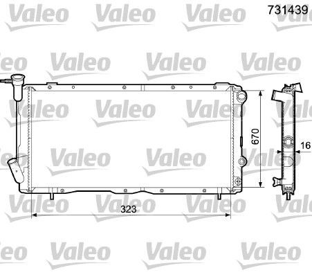 VALEO Air conditioning condenser Article number: 816677 cheaply