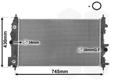 VAN WEZEL Engine radiator Article number: 37002546 cheaply