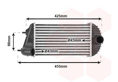 VAN WEZEL Intercooler Article number: 52004123 cheaply