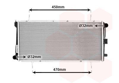 VAN WEZEL Engine radiator Article number: 02002122 cheaply