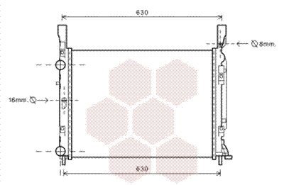 VAN WEZEL Engine radiator Article number: 43002469 cheaply