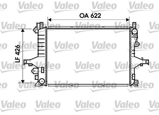 VALEO Engine radiator Article number: 734719 cheaply