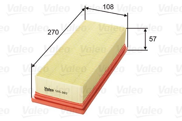 VALEO Air filter Article number: 585082 cheaply