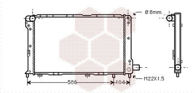 VAN WEZEL Engine radiator Article number: 17002092 cheaply