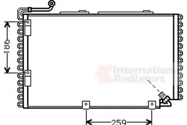 VAN WEZEL Air conditioning condenser Article number: 03005107 cheaply