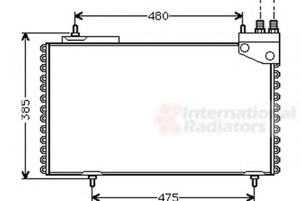 VAN WEZEL Air conditioning condenser Article number: 09005094 cheaply