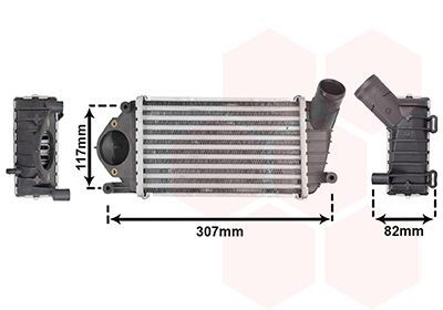 VAN WEZEL Intercooler Article number: 58004194 cheaply