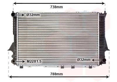 VAN WEZEL Engine radiator Article number: 03002083 cheaply