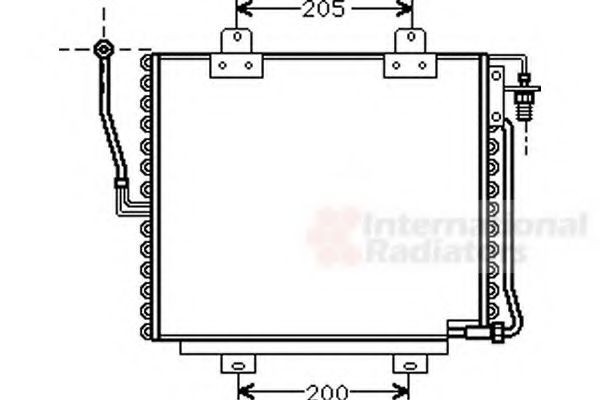 VAN WEZEL Air conditioning condenser Article number: 43005179 cheaply