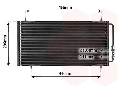 VAN WEZEL Air conditioning condenser Article number: 02005147 cheaply