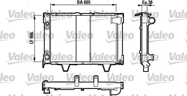 VALEO Radiaator, mootorijahutus Artikli number: 730066 soodsalt