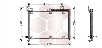 VAN WEZEL Air conditioning condenser Article number: 52005037 cheaply