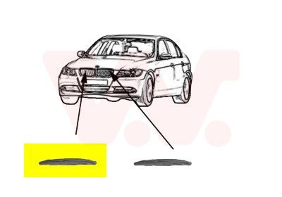 VAN WEZEL Trim / Protective Strip Set, bumper Article number: 0657416 cheaply